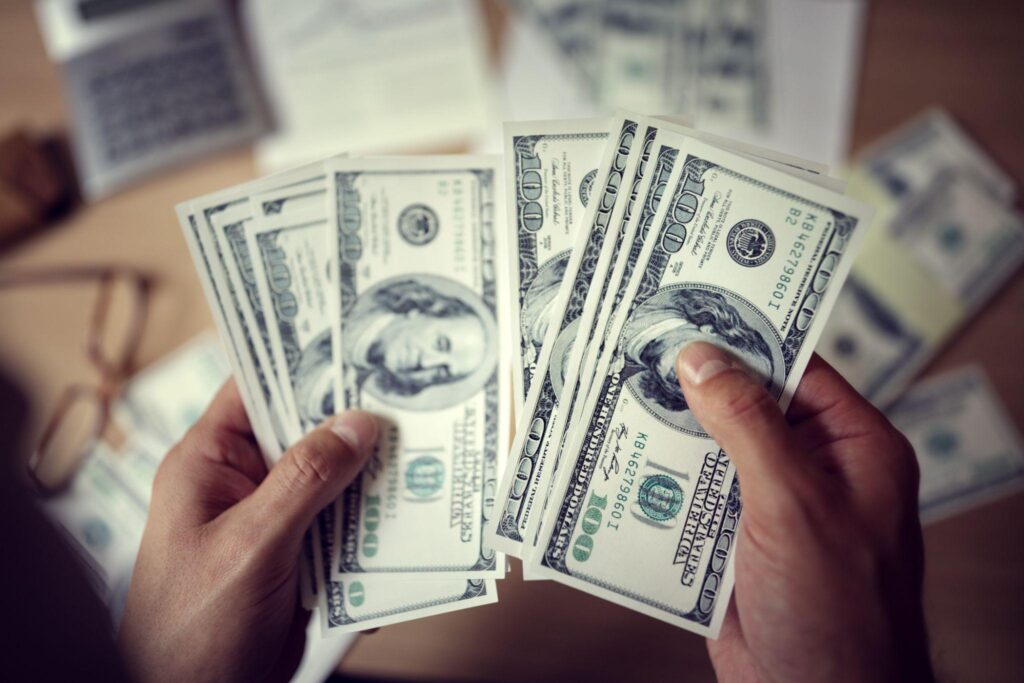 Counting money to figure out how much to save each month